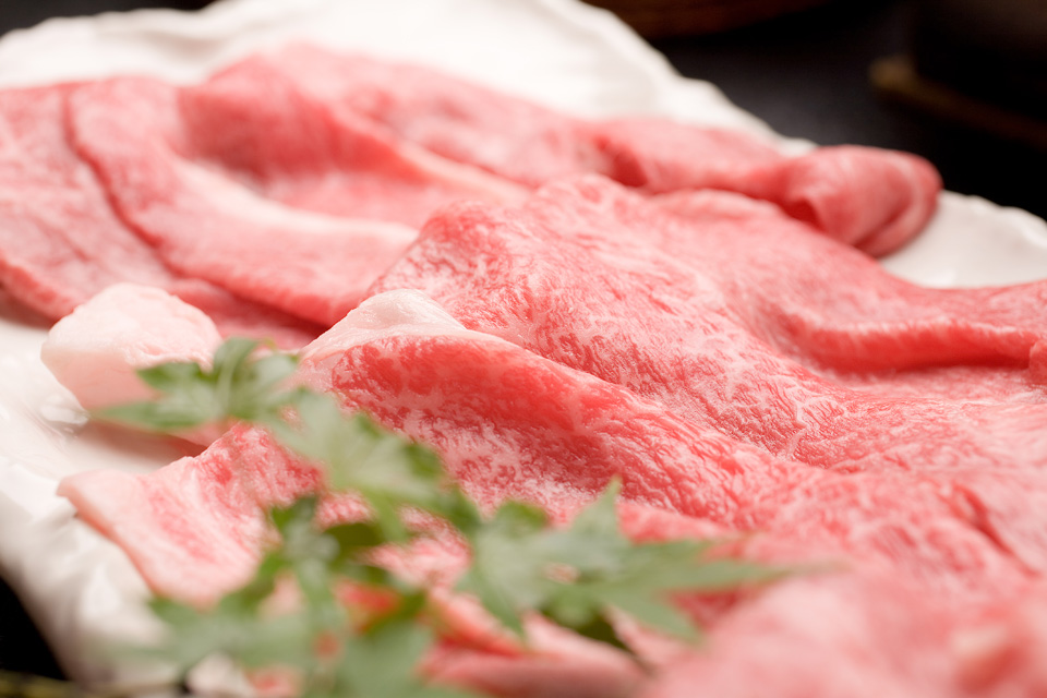 写真:丹波牛の流れを汲む優れた肉質の京都牛